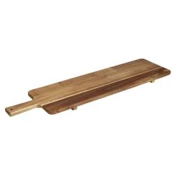Gifi Planche de service XL en bois d'acacia avec pied 20x75cm New