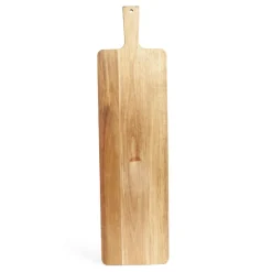 Gifi Planche de service XL en bois d'acacia avec pied 20x75cm New