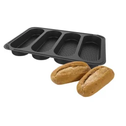 Gifi Plaque demi baguette x4 en silicone 29x21xH3cm New