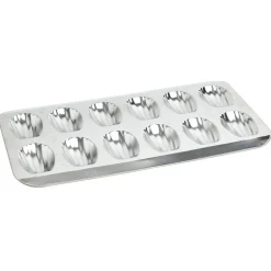 Gifi Plaque pour 12 madeleines en métal