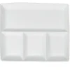 Gifi Plat à 4 compartiments blanc