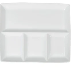 Gifi Plat à 4 compartiments blanc