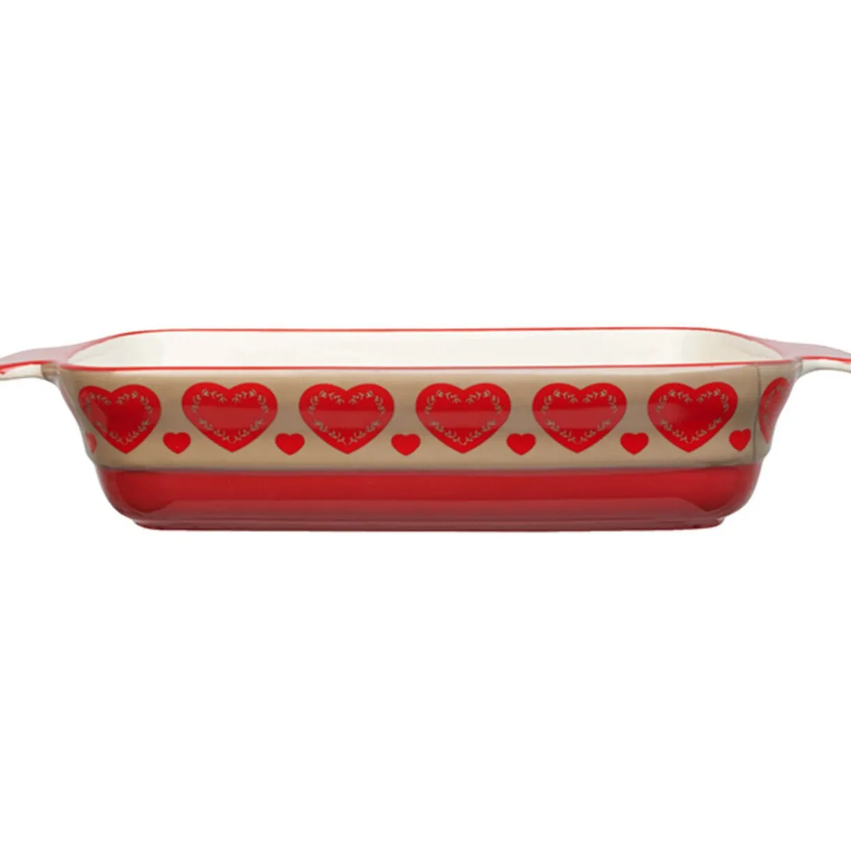 Gifi Plat à four design coeur rouge Discount