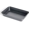 Gifi Plat à four en métal noir 30x20xH4,8cm