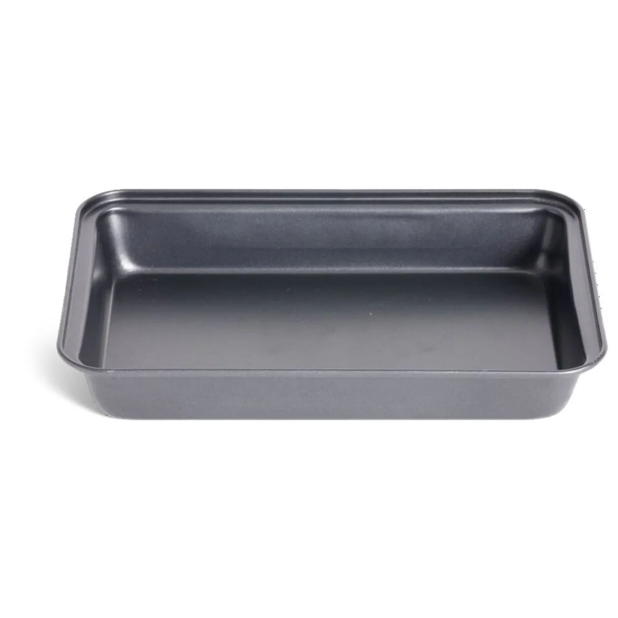 Gifi Plat à four en métal noir 30x20xH4,8cm