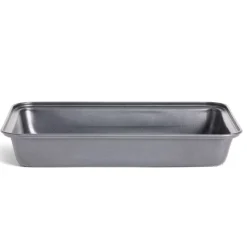 Gifi Plat à four en métal noir 30x20xH4,8cm