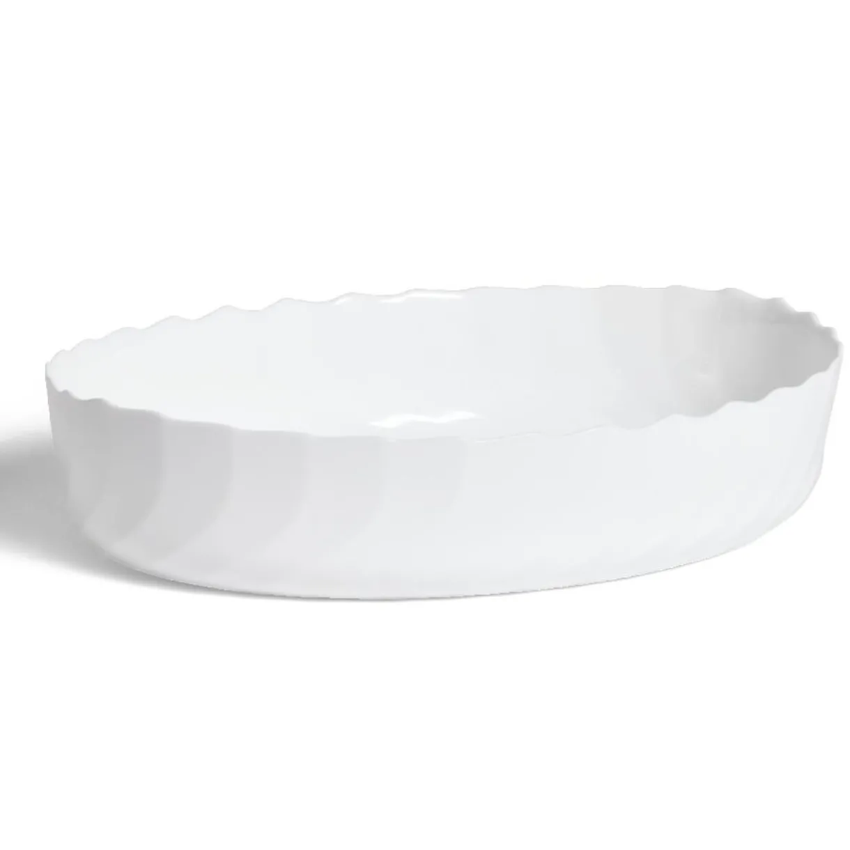 Gifi Plat à four en verre opale blanc 36,9x28,6xH8cm Sale