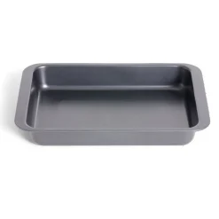 Gifi Plat à four métal noir 42x42xH6cm Best