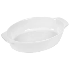 Gifi Plat à four ovale céramique blanc Sale