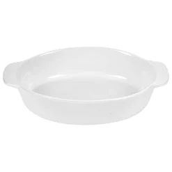 Gifi Plat à four ovale céramique blanc Sale