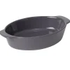 Gifi Plat à four ovale gris Best