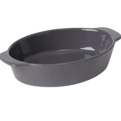 Gifi Plat à four ovale gris Best