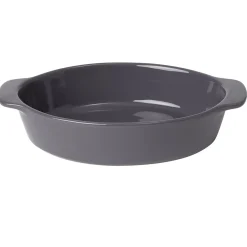 Gifi Plat à four ovale gris Best