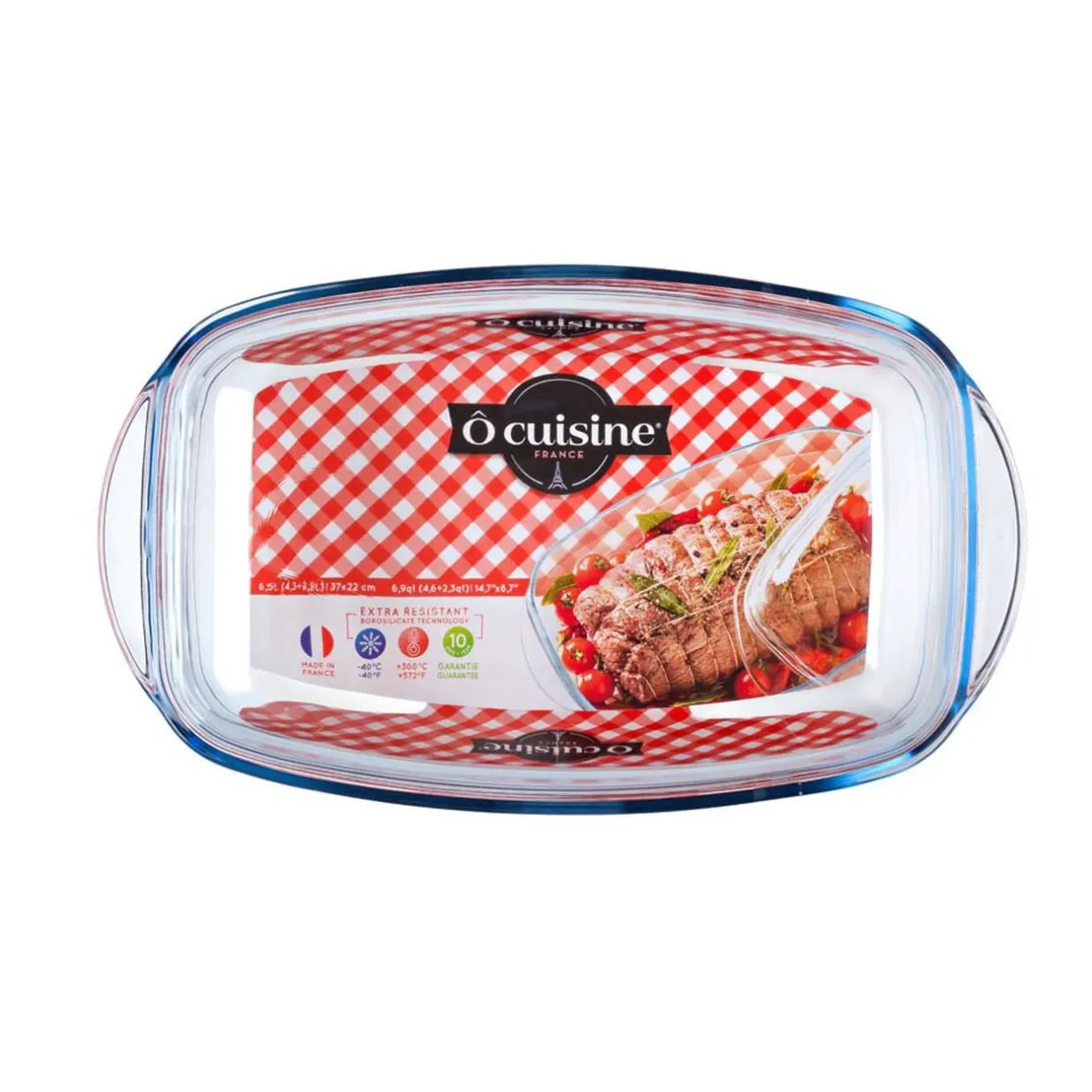Gifi Plat à four rectangulaire transparent 6,5 L Hot