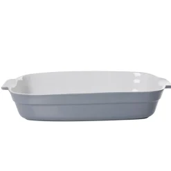 Gifi Plat à four rectangulaire gris blanc grand format Sale