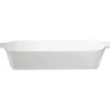 Gifi Plat à four rectangulaire blanc grès Clearance