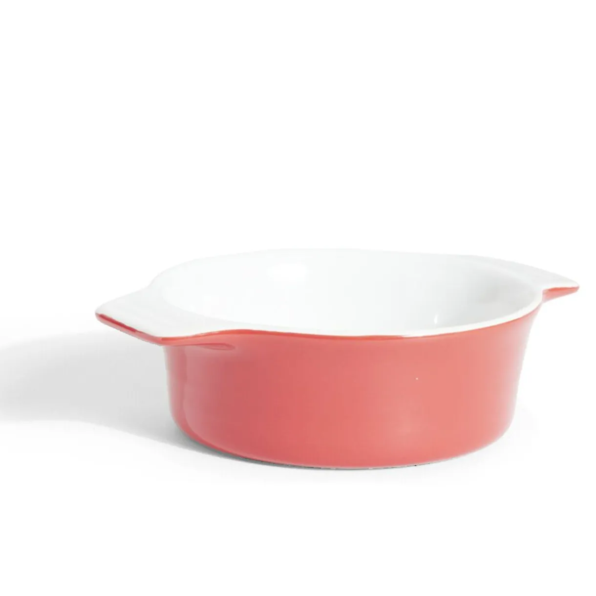 Gifi Plat à four rond en céramique rouge 13,5x17xH5cm Outlet