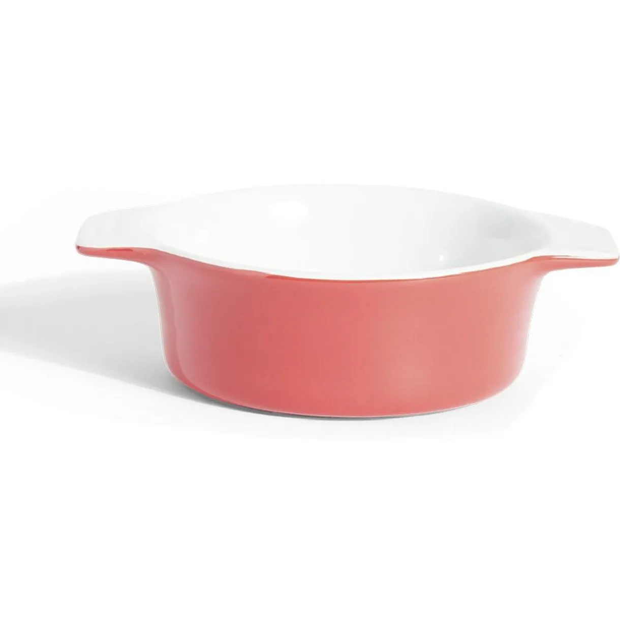 Gifi Plat à four rond en céramique rouge 13,5x17xH5cm Outlet