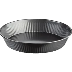Gifi Plat à gâteau transportable forme rond gris New