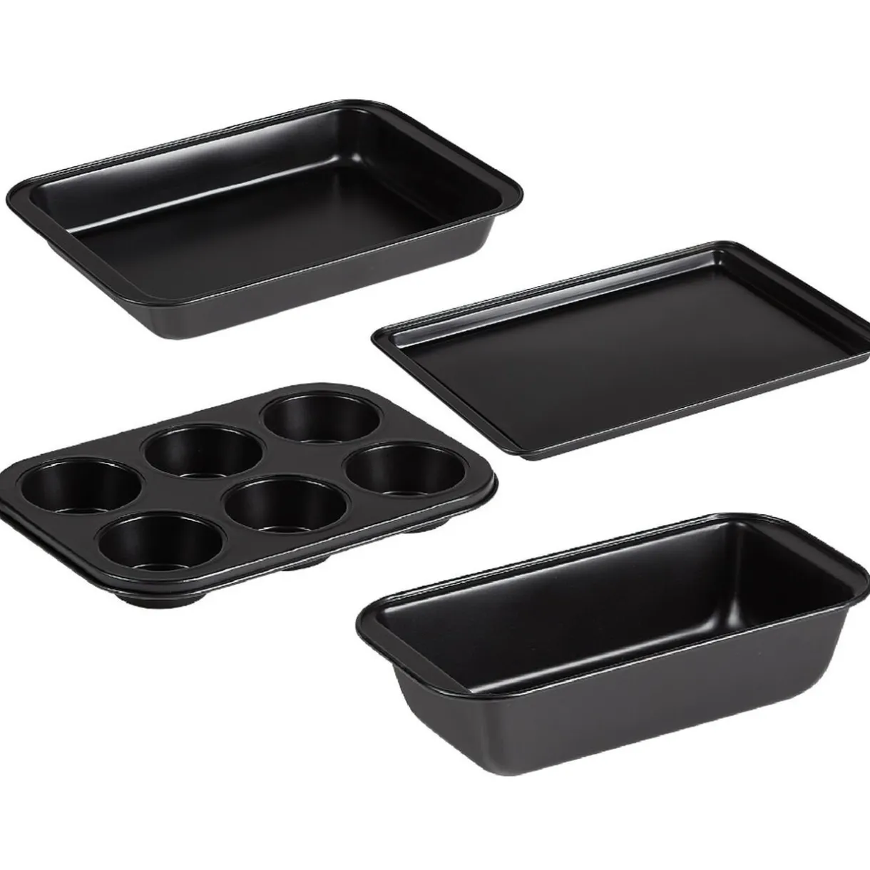 Gifi Plat à pâtisserie acier noir x4 Best