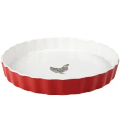 Gifi Plat à tarte motif poule Discount