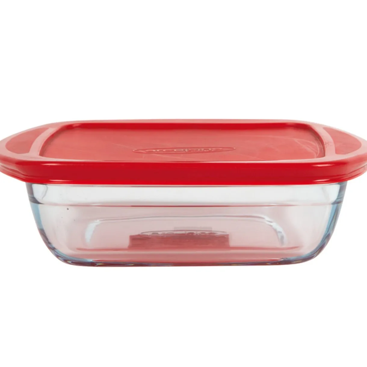 Gifi Plat de cuisson carré en verre avec couvercle en plastique 1 L Outlet