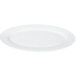 Gifi Plat de service ovale en porcelaine blanc