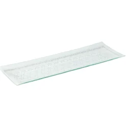 Gifi Plat de service rectangulaire blanc motif flocons New