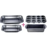 Gifi Plat gris carbone en métal x4