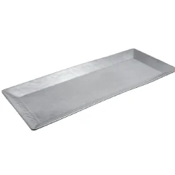 Gifi Plat rectangulaire argenté noir martelé Clearance