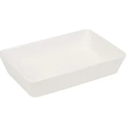 Gifi Plat rectangulaire cuisson four x3 céramique blanc Online