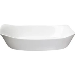 Gifi Plat rectangulaire en opale couleur blanc 38x28cm Discount