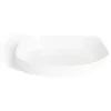 Gifi Plat rectangulaire 22x30cm Luminarc contour relief blanc New