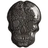 Gifi Plat tête de mort Halloween en verre