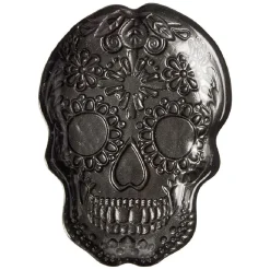 Gifi Plat tête de mort Halloween en verre