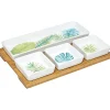 Gifi Plateau + 4 coupelles motif jungle