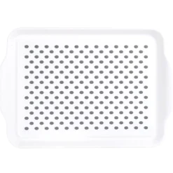 Gifi Plateau antidérapant blanc et gris Clearance