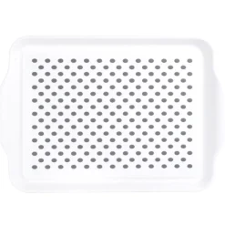 Gifi Plateau antidérapant blanc et gris Hot