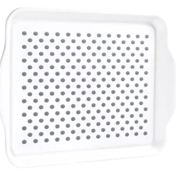Gifi Plateau antidérapant blanc et gris Hot