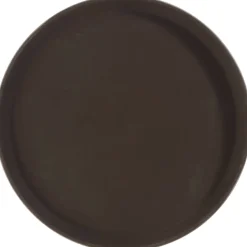 Gifi Plateau antidérapant rond marron New