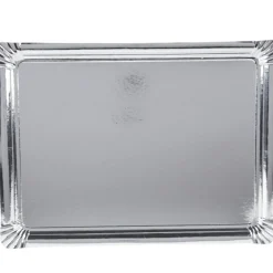 Gifi Plateau carton argenté x3