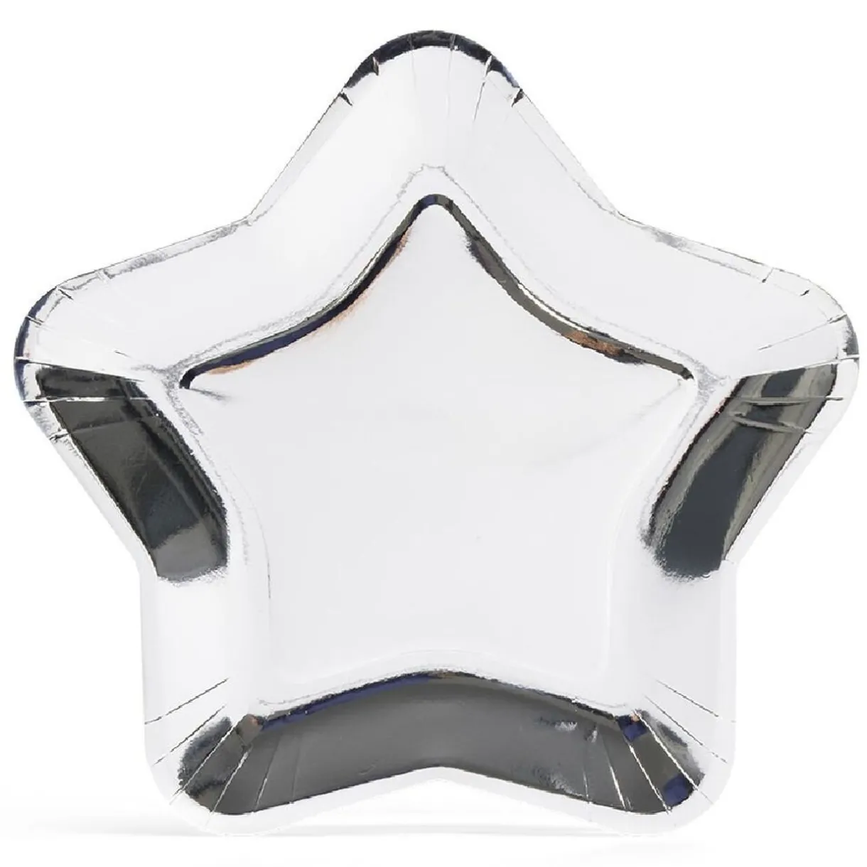 Gifi Plateau carton étoile argenté Ø24,5cm x6