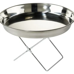 Gifi Plateau crustacés avec support argenté et couteau