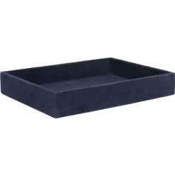 Gifi Plateau décoratif en velours bleu
