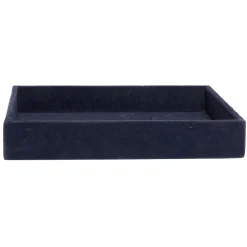 Gifi Plateau décoratif en velours bleu