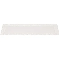 Gifi Plateau de présentation rectangulaire blanc 32 x13 cm
