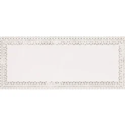 Gifi Plateau de présentation rectangulaire blanc 32 x13 cm