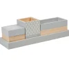 Gifi Plateau de rangement déco bois gris naturel Discount