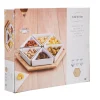 Gifi Plateau de service avec 6 coupelles triangles