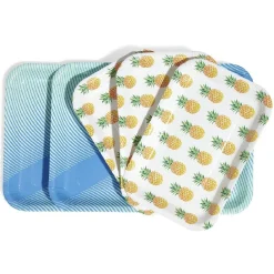 Gifi Plateau de service en carton style tropical x 5